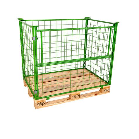 mesh stacking frame, usable height 1200 mm, powder coated