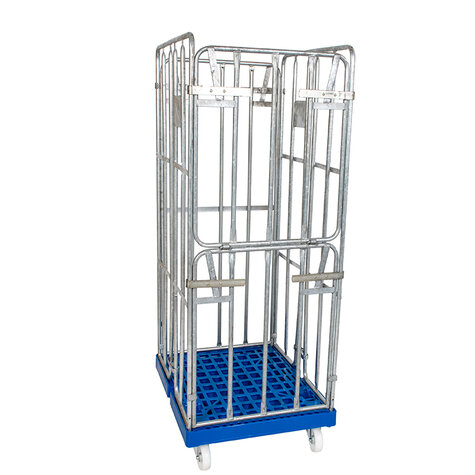 rollcage with plastic base, type 682 x 815 mm, type 4-sided