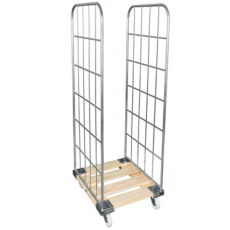 rollcage with wooden base, type 724 x 810 mm, type 2-sided