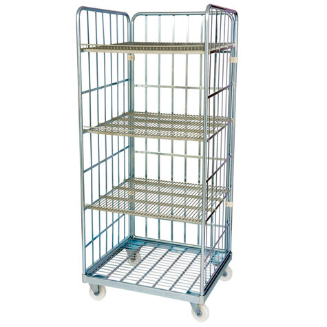 rollshelf with metal base, 800 x 710 mm