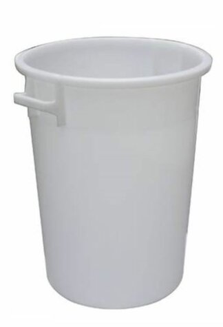 plastic bucket HDPE white 100 litres