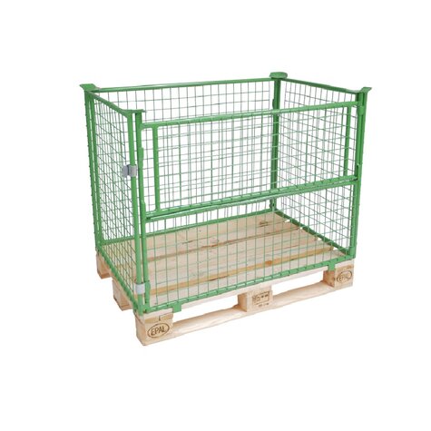 mesh stacking frame, usable height 1000 mm, powder coated