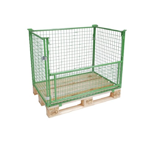 mesh stacking frame, usable height 1000 mm, powder coated