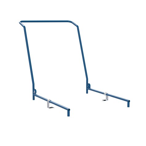 handle bar for steel base 710x800mm, dark blue RAL 5010